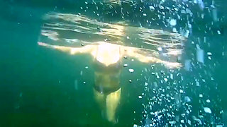 Swimming and Flashing in the Sea