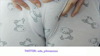MASTURBATION IN PAJAMAS- CAMELTOE- PUFFED PUSSY- SWOLLEN PUSSY- TURKISH PORN