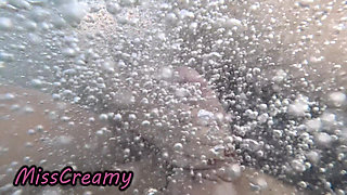 Public Pool Stepsister Dick Flash Risky Handjob Crowd Watching Cumshot 4K