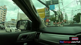 Thai European Amateur Duo Public Joy And Insane Fuckfest At Home In POINT OF VIEW