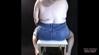 Erotic Photoshoot - Big Mature Saggy MILF Tits Tastefully Filmed While Posing for Some Photos for My Swingers Profile