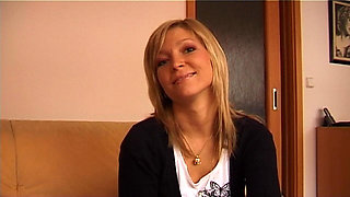 Horny Blonde MILF Smiles Seductively Ready for Filthy Fun