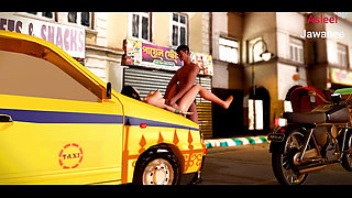 Exited Boyfriend fucked his girlfriend beside the road