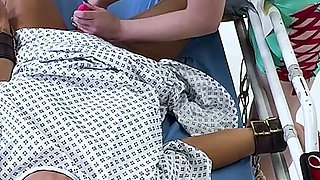 Latex Medical Play: Latina in Restraints, Gagged and Made to Orgasm (hd + Bts)