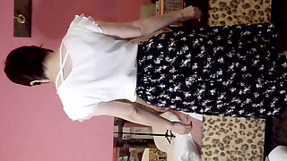 Mayu No.69 a Beautiful Girl with a Full Head Mask, Collar and Leash, She Is a Masochist and Sexually Trained