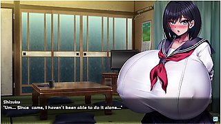 [hentai Game] Life With The Huge Boobs - First Time - Car Toon