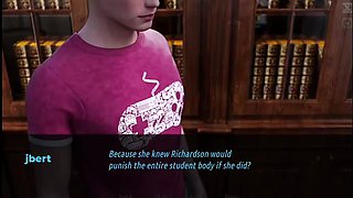 Mrs Richardson Big Tits Blowjob Gameplay Part 1 - MILF School Principal Office Fuck