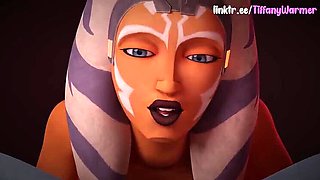TiffanyWarmer Blowjob Cum in Mouth Face Fuck Star Wars Ahsoka 3D Parody